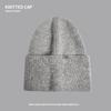 Autumn and winter smiley face wool hat women's loose big head circumference cold hat thickened warm ear protector knitted hat