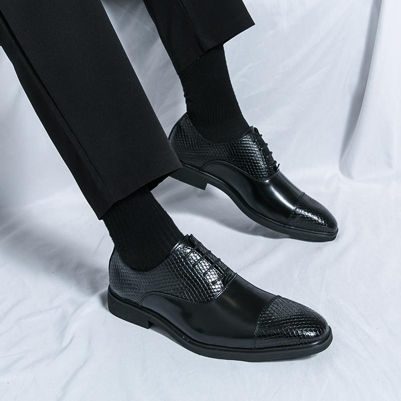 Office shoes men Casuales Leather Shoe for Male lace up Italian Shoes Men Werkschoenen Casual Shoe for Men Fashion dress shoes
