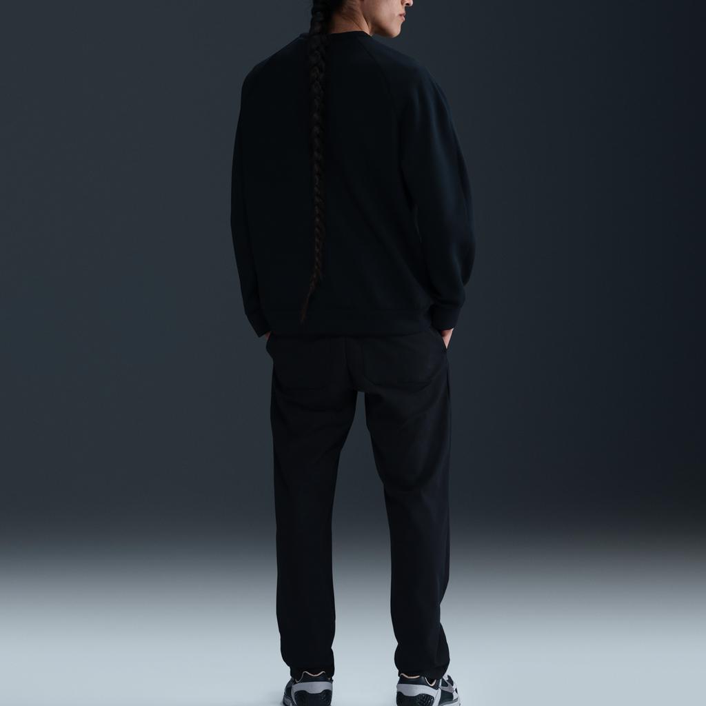 Nike Dri-Fit 24.7 Series Ležérní Jednoduchá Mikina s Kulatým Výstřihem a Dlouhým Rukávem Pánská mikina Černá Tmavě kouřově šedá HQ6965-010