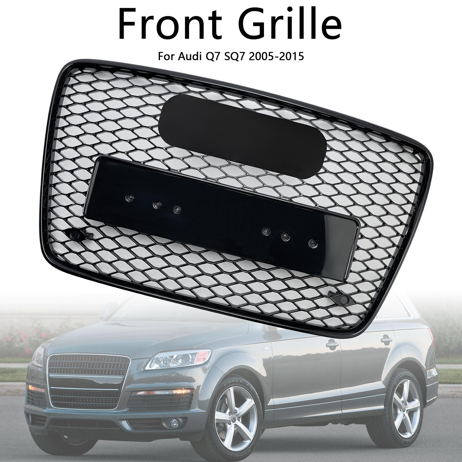 

Gloss Black Front Bumper Radiator Vent Mesh Grille Grill Fit Q7 2005-2015