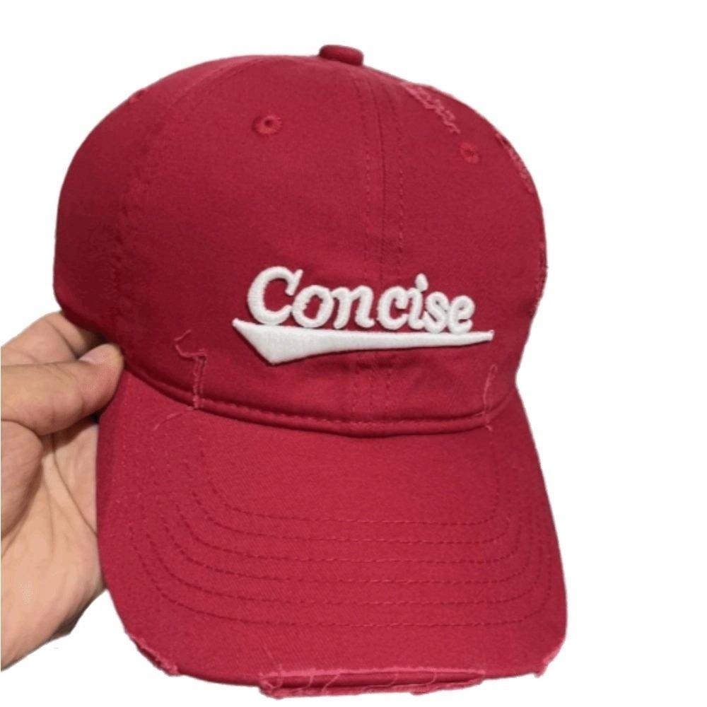 Korean Letter Baseball Hat Cotton Snapback Cap Fashion Holes Peaked Cap Teenagers