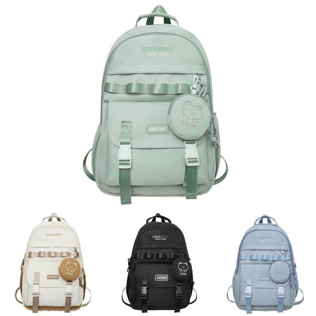 Casual Nylon Travel Backpack With Large Capacity For Students And Daily Use