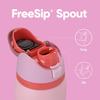 Owala FreeSip Isolierte Edelstahl-Wasserflasche mit Strohhalm für Sport und Reisen BPA-freie Sport-Wasserflasche 32 oz Rosa Angel Food Cake