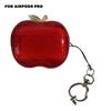 Transparent Red Fruit Airpods Pro 2/1 Earphone Case Tomato Pendant Case Cover for AirPods 1 or 2 3 4 AirPods Pro Pro 2
