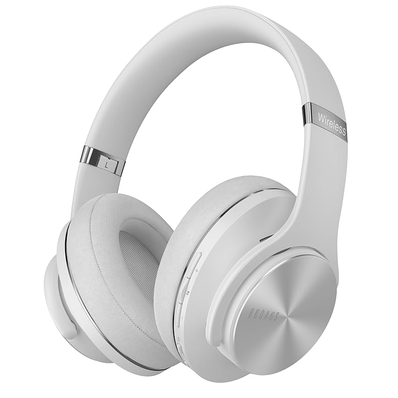

DOQAUS headphone Bluetooth5.3 wireless headphones Up to 80 hours of continuous playback 3EQ sound modes over ear headphones Built-in microphone Wired