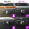 E60 E70 E71 E72 E89 Car Front Headlamp Switch  Headlight Rotary Knob Button Cap For BMW 5 Series X5 X6 Z4 2007-2015 61319134725