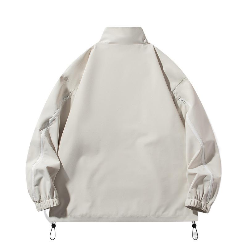 Stand-up Collar Jacket for Men's Spring New Casual Men's Trendy Workwear Outdoor Sports Running