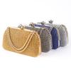 Diamanten Abendtaschen für Damen Silber Gold Luxus Umhängetaschen Hochzeitsparty Bankett Clutch Tasche Einfache Strass Handtaschen