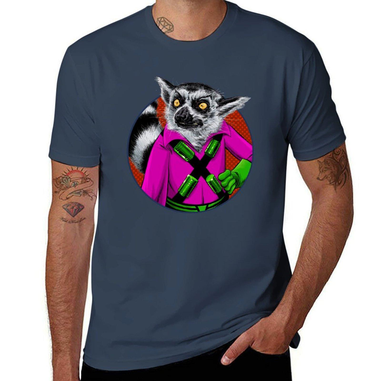 Lex Lemur Tshirt Breathable Basic Cotton Tshirt S