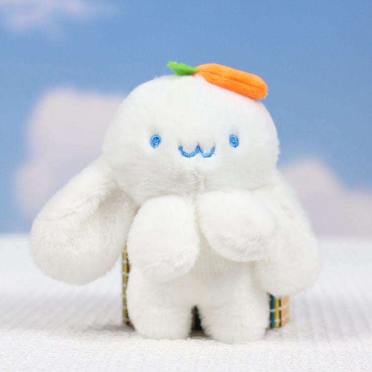 

Восхитительная миниатюрная плюшевая игрушка-кролик с набивкой из полипропиленового хлопка, идеальные брелоки для белый