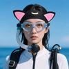 Wetsuit Hood Diving Headband Clear Vision Cat Ears Swimming Headband Outdoor Diving Hat  Beach