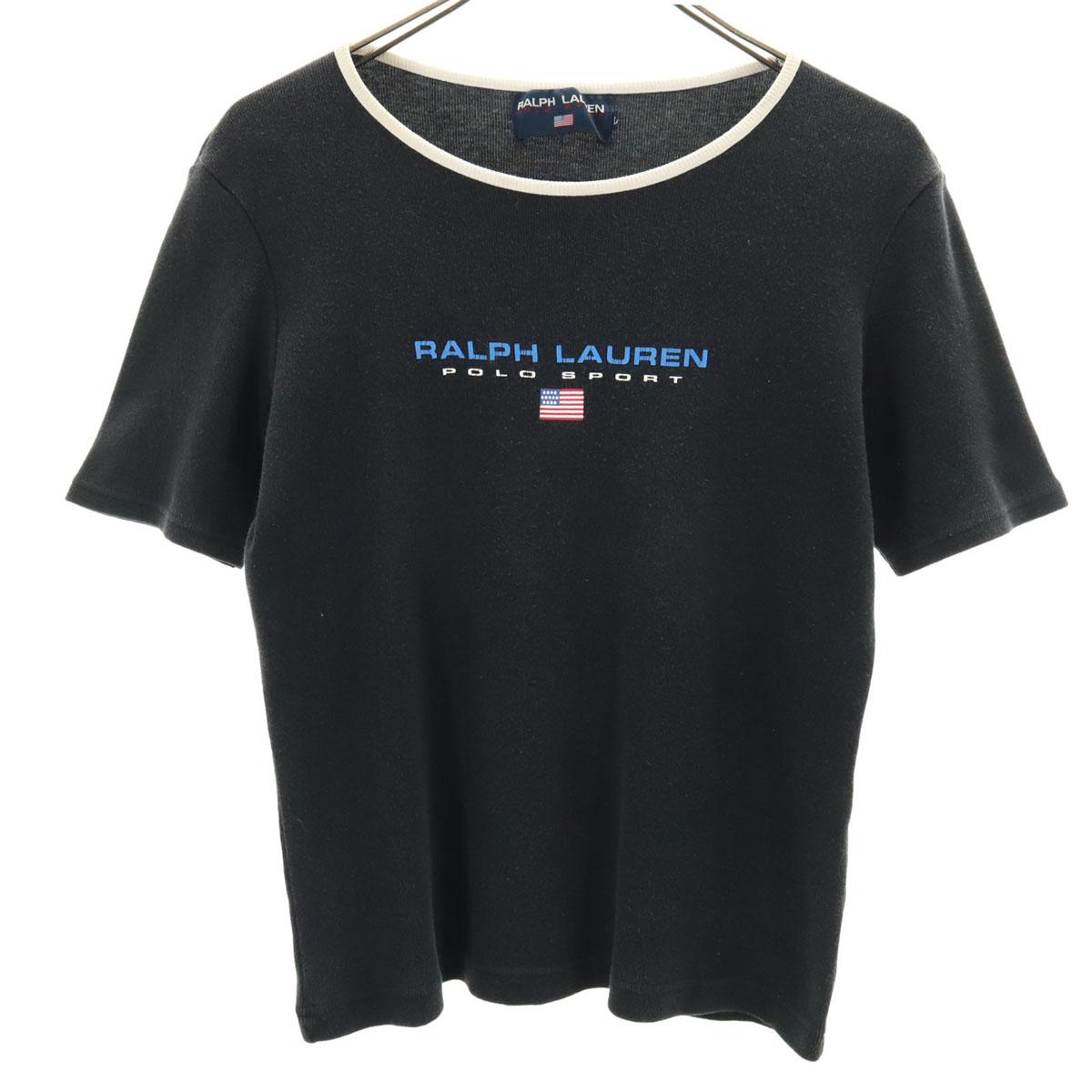 

RALPH LAUREN made in Japan Short sleeve Cut L Black series Women Used