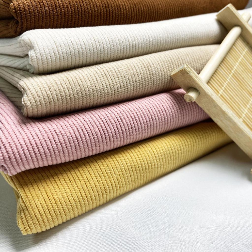 Wash-Free 16-Wale 280g Stretch Corduroy Fabric for Children's Autumn/Winter Outerwear