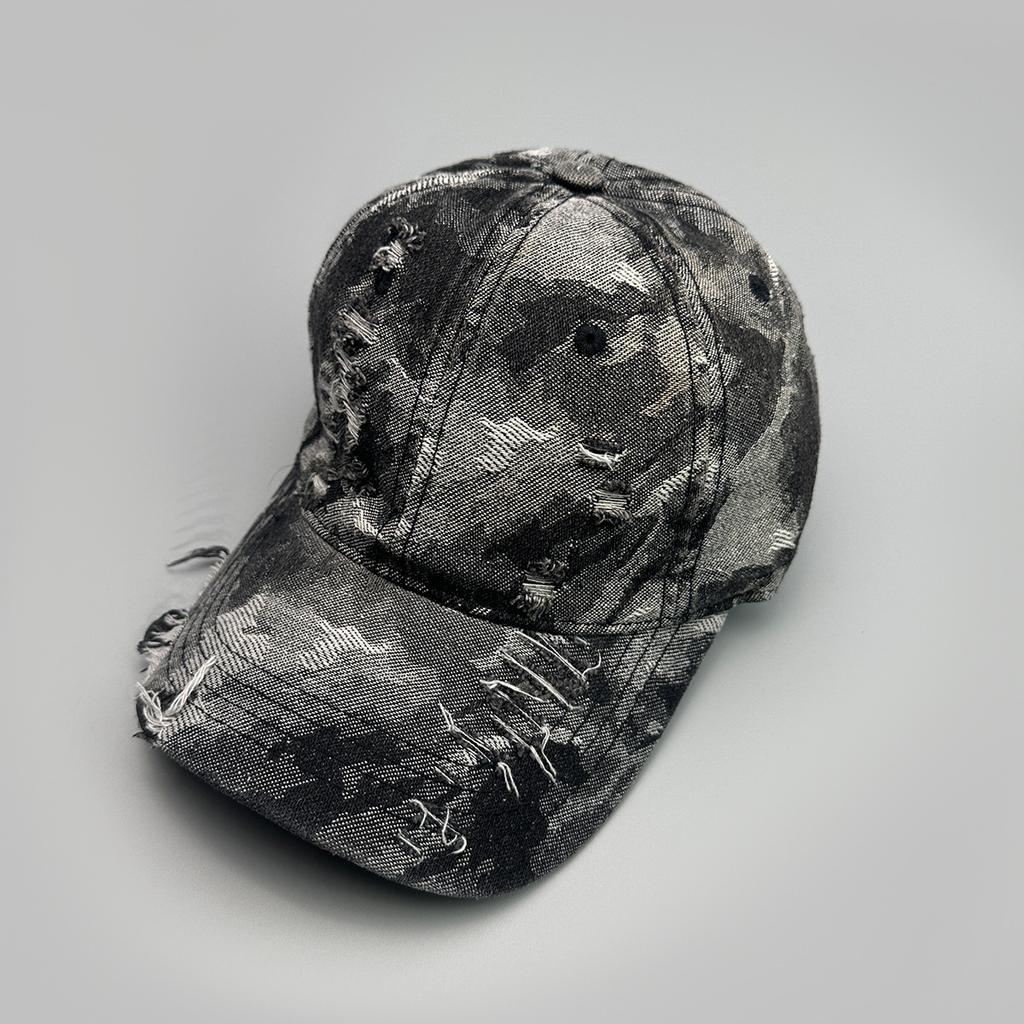 Street Mixed Color Tie-Dye Baseballkappe für Männer und Frauen Sonnenschutz Broken Wind Personalisierte Vielseitige Outdoor-Kappe
