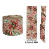 2M/Roll Christmas Classical with Wired Edge DIY Xmas Tree Ribbon Gift Wrapping Craft Ribbon Wreath Bows Imitation Hemp