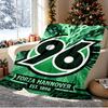 Hannover 96 Football Pattern Blanket for Home Decoration, Bed, Sofa, Car Travel, Camping, Suitable for All Seasons, Birthday Christmas Gift