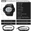 Skmei Men's Military Watches Fashion Big Dial Digital Wristwatch Luxury Outdoor Sports Dual Time Led Waterproof Alarm Clock