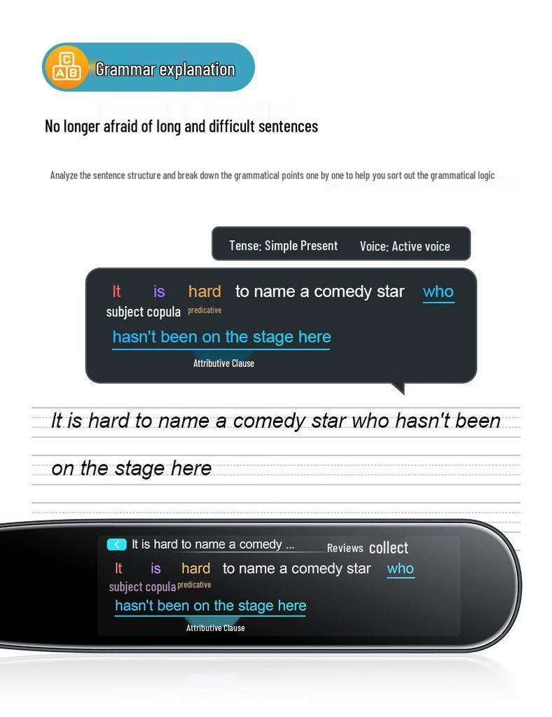 Offline Smart Scanning and Translation Pen: Chinese-English Translator, Dictionary, and Classroom Recording Tool for Students