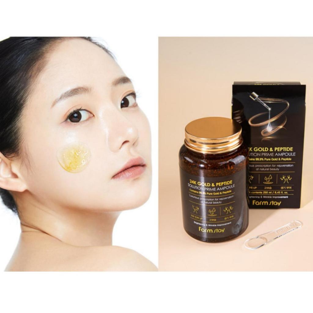 Farmstay 24K Gold & Peptide Solution Prime Ampoule 250ml