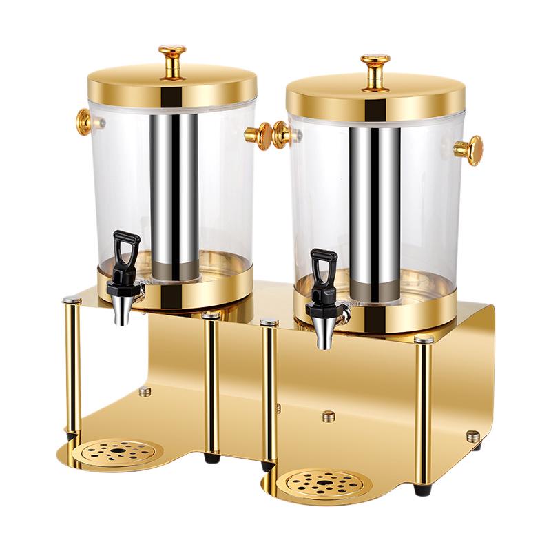 Stainless Steel Dual-Use Juice Dispenser with Faucet - Large Capacity for Hot & Cold Beverages