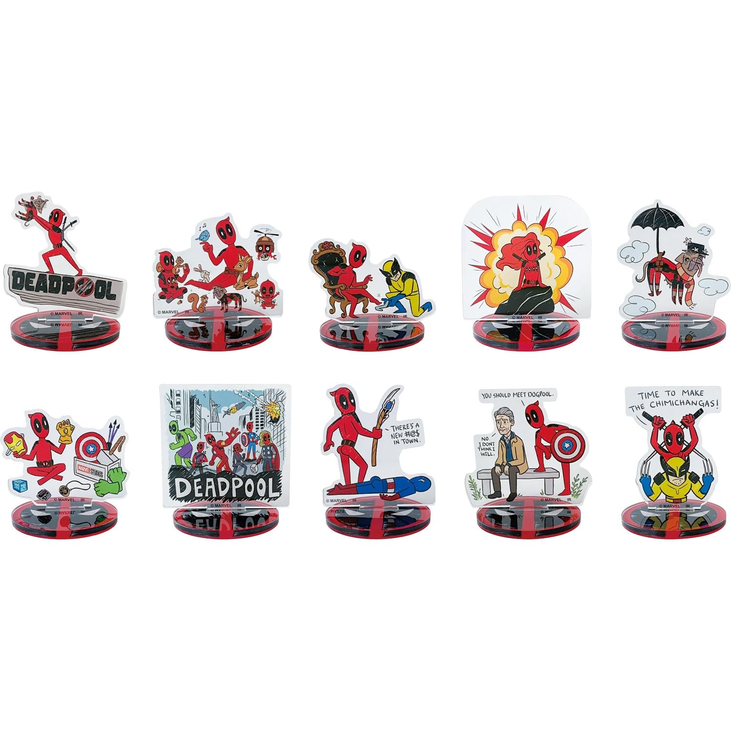 

[InRock] Marvel Deadpool Blind Acrylic Stand Complete Set