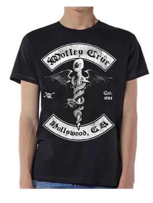 Offiziell lizenzierte Motley Crue Schwarze Unisex-T-Shirts 7 Designs