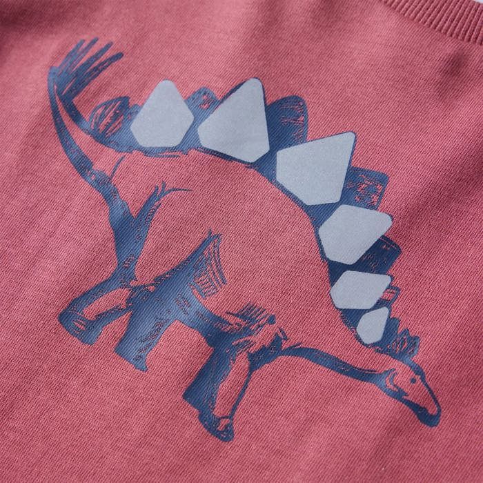 T-shirt enfants à manches longues rouge foncé 92/104/116/128/140