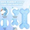 3 Pack Puppy Chew Toys for Teething, Puppy Toys Small Dog Soft Rubber Cleaning Teeth Outdoor Interactive Pet Toy Set Durable Rop