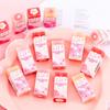 3 Stück/Los Kawaii Kirschblüten Sandwich Bleistift Radiergummi Kinder Süß Weniger Abrieb Gummi Kirschblütenblatt Radiergummis Schulbedarf