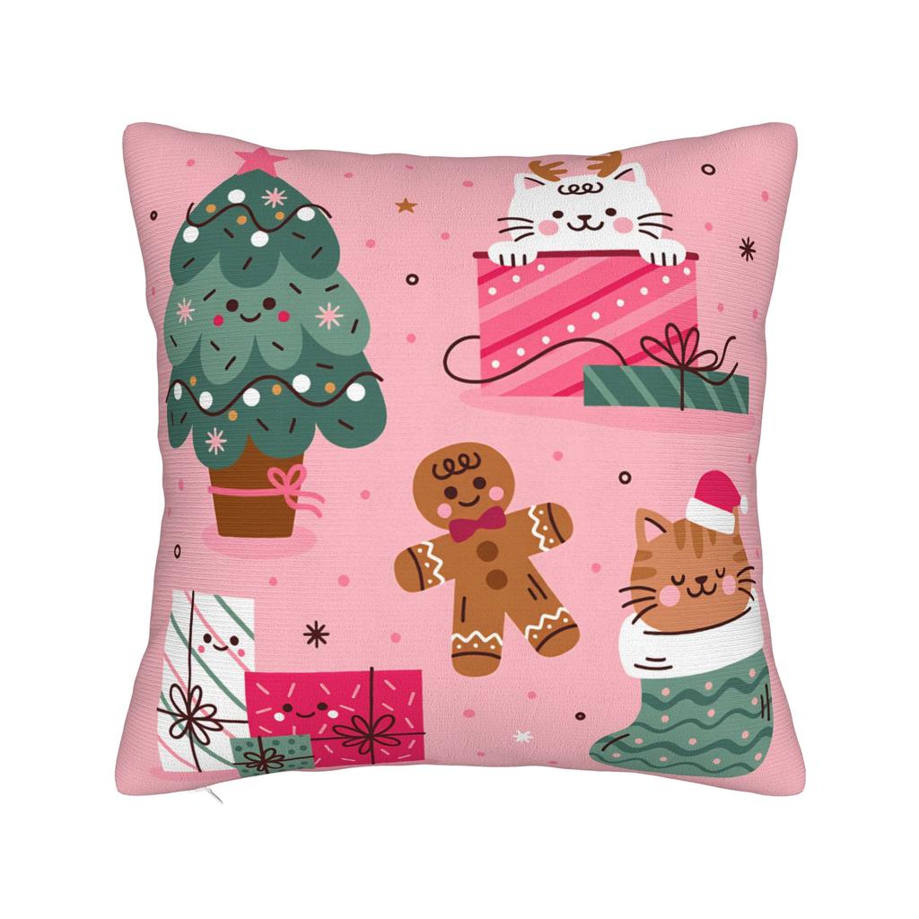 Christmas Nutcracker Pillow Case  Funny Pillow Cover Comfy Pillowcases For Sofa Car Home Decor