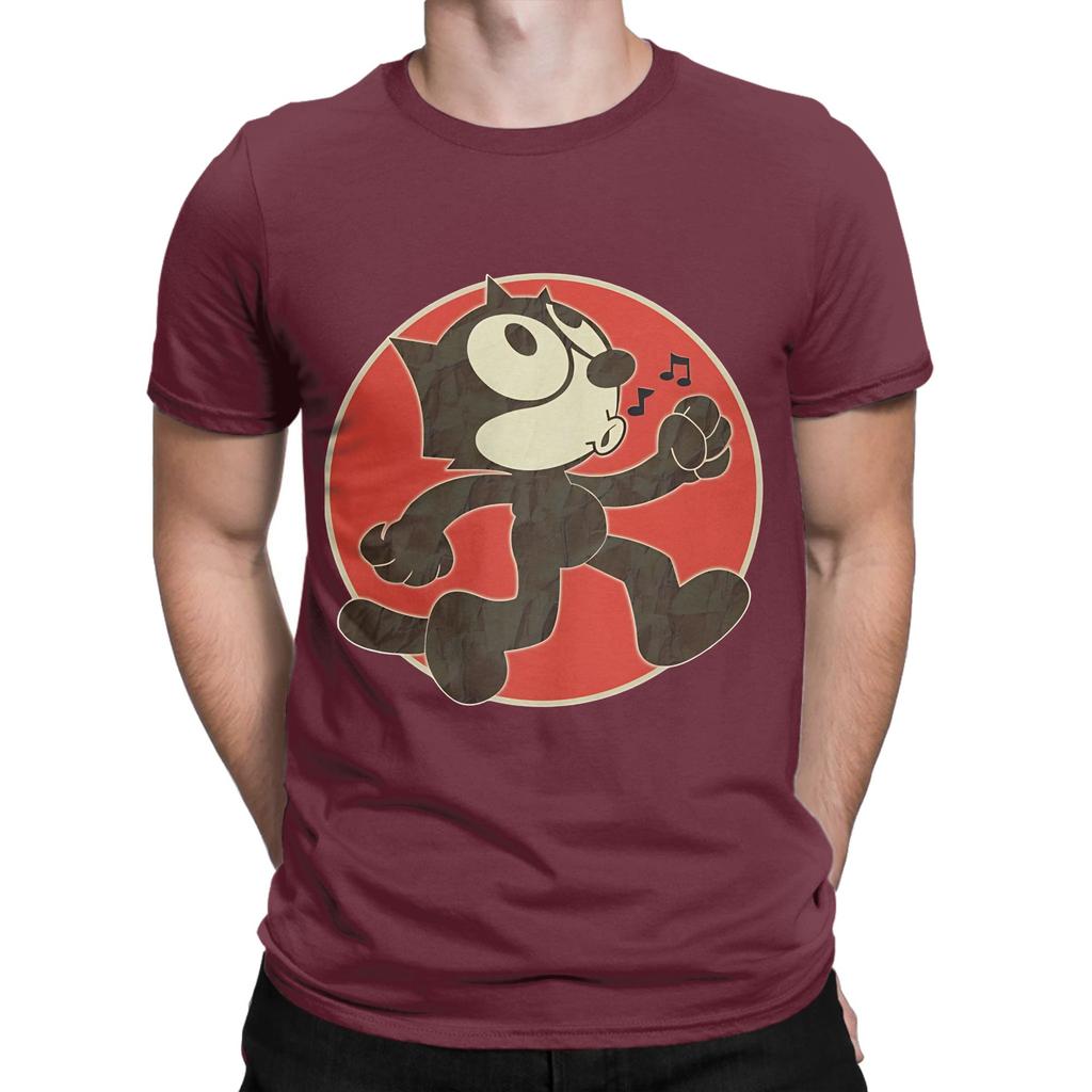 Ffelix The Ccat Keep Walking Vintage Retro Funny 100 Cotton Tshirt Ffelix The Ccat Tees Tops For Unisex