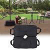2PCS 600D Oxford Cloth Black Outdoor Canopy Detachable Bearing Fixed Sandbag Awning Sun Umbrella