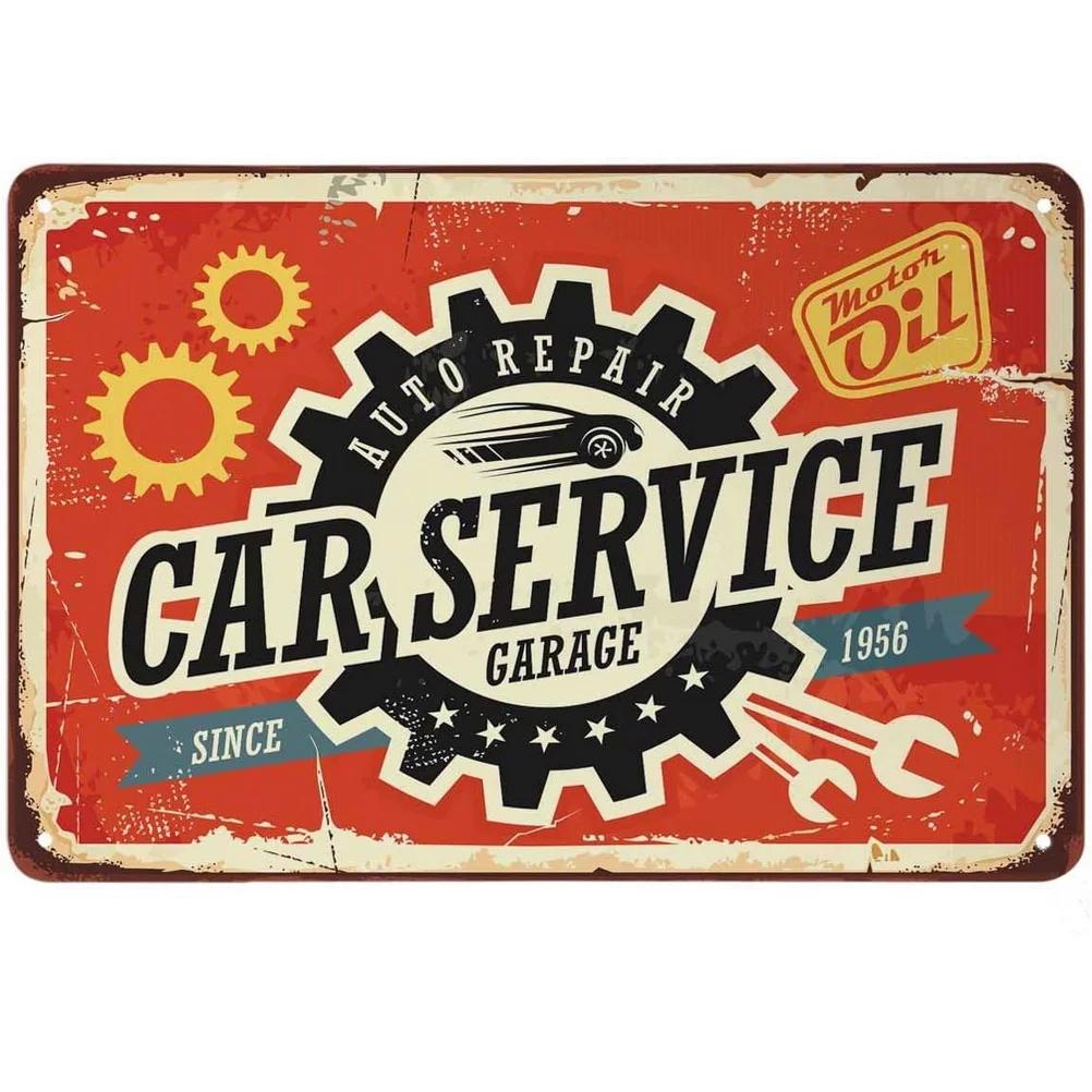 Metal Tin Signs Plaque Pinup Garage Service Wall Decoration Vintage Posters Iron Painting for Man Cave Home Cafe Garage Club Bar
