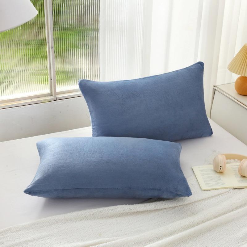 

Cotton Pillowcase with Zipper for Easy Disassembly Skin Friendly and Breathable Pillowcase Suitable for Single and Double Use 1pc-48x74cm