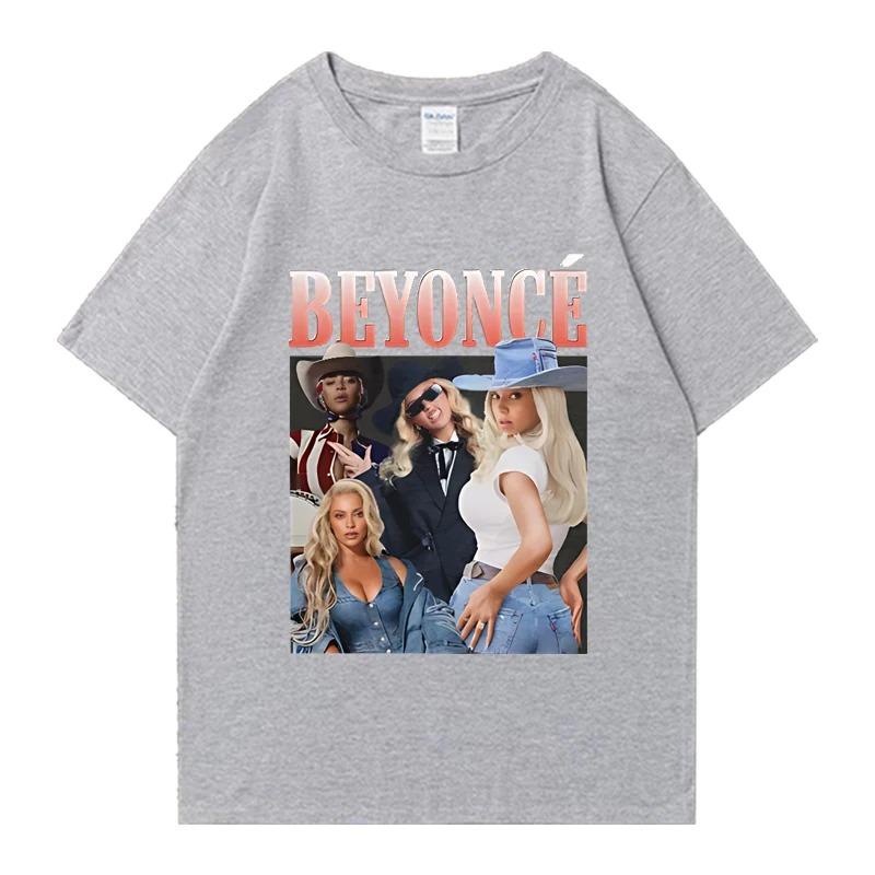 Beyoncé Cowboy Carter Vintage 90s Collage T-Shirt, Unisex Retro Graphic Tee, 100% Cotton Casual Streetwear Top
