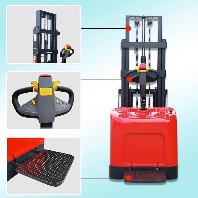 Electric Stand-up Pallet Stacker CN plug (adapter included)