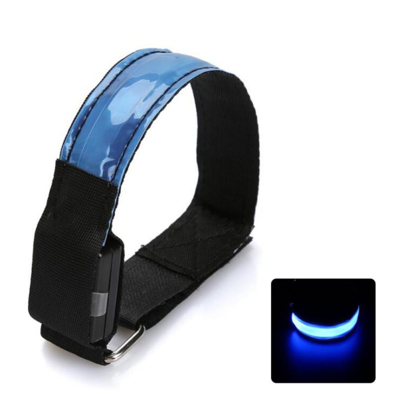 USB LED Luminous Night Running Cycling Armband Bracelet Night Glow Reflective Safety Belt Outdoor Sports Fluorescent Arm Band
