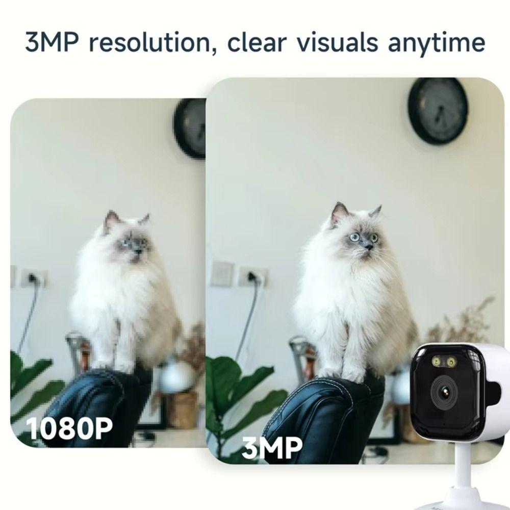 Smart 2K WiFi Window Camera Motion Detection Indoor Surveillance Camera Security Monitor