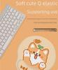 Corgi Puppy Mouse Pad with Wrist Rest for Office and Gaming - Cute Keyboard Hand Support for Small Desks
