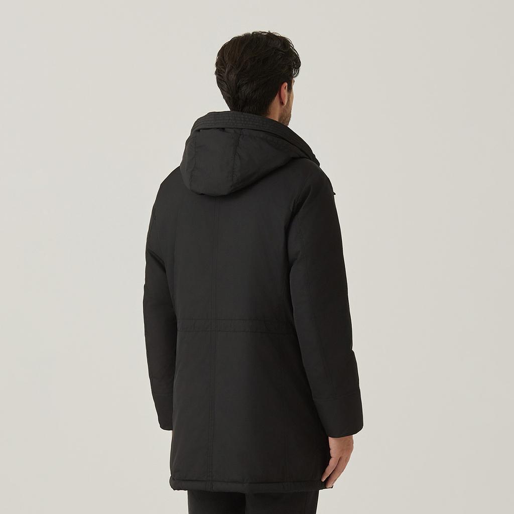 Ferraromilano Detachable Hood Down Topper Black (Am0Etp40139)