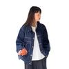Plus Size Women's Denim Jacket - Korean Style Retro with Contrast Stitching, Loose Fit for Spring & Autumn