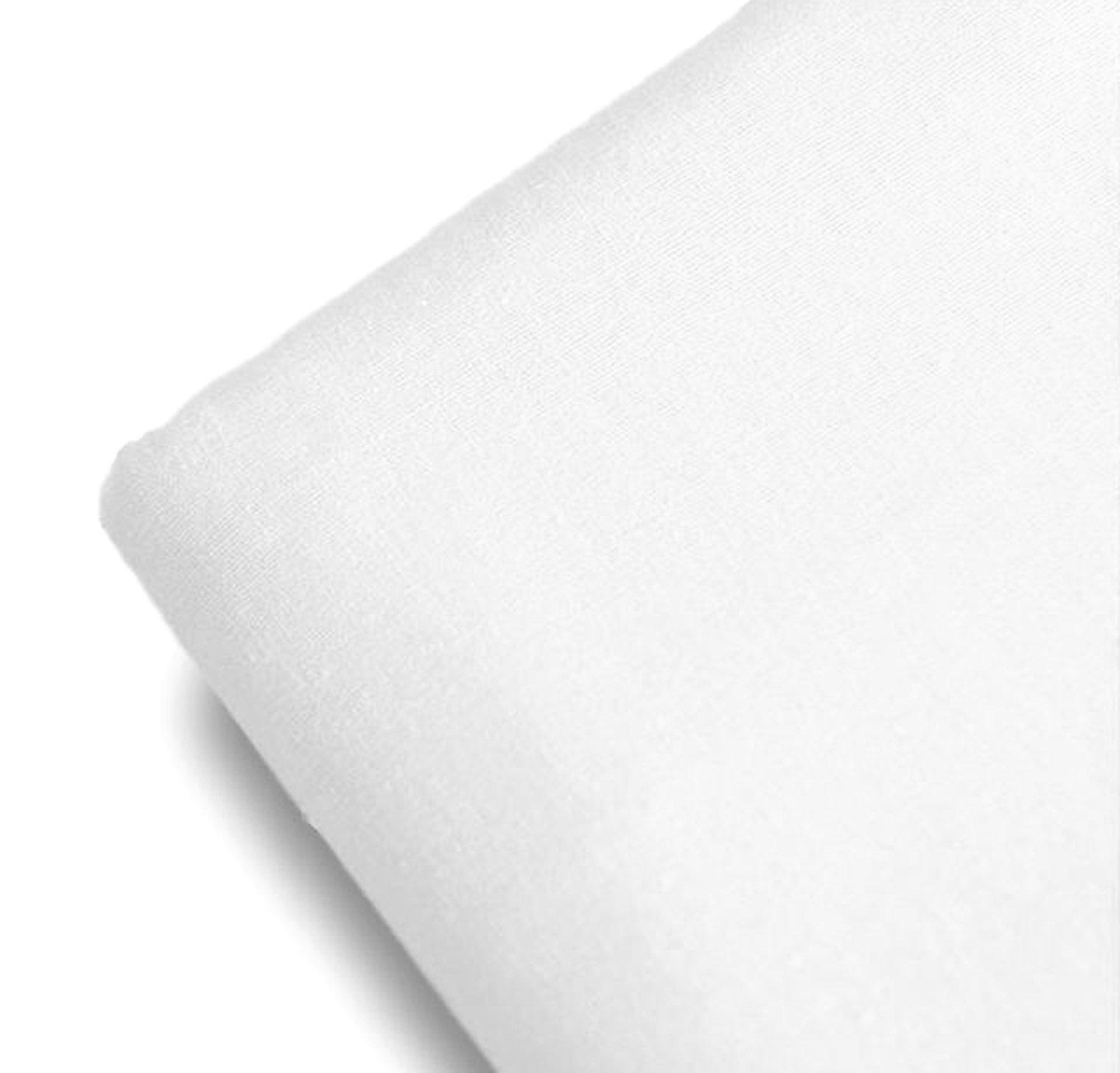 

moonfarm Pure White Fabric for Approximately Wide x Wide x Cotton-Linen Sewing, 1.5m 1-5m (1.5 1m) білий