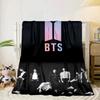 Colorful kpop Artwork Blanket Flannel Blanket for bed, sofa, Camping, Hiking, Picnic Essentials, gift for family Fan gifts