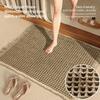 Toilet Floor Mat Absorbent Anti Slip Foot Mat Bathroom Door Mat Suitable Multiple Scenarios Formaldehyde Free Machine Washable