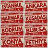 Turkey License Plates Metal Tin Signs for Wall Art Decoration Vintage Tags Metal Automotive Signs For Cafe Bar Club Garage Pub
