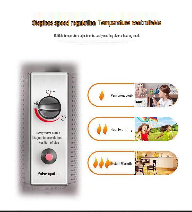 Umbrella-Shaped Gas Stove: Indoor/Outdoor LPG & Natural Gas Heater for Home or Commercial Use