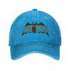 Captain America Silhouette Icon Baseball Caps Vintage Distressed Denim Washed Snapback Cap Unisex Women Golf Adjustable Fit Cap