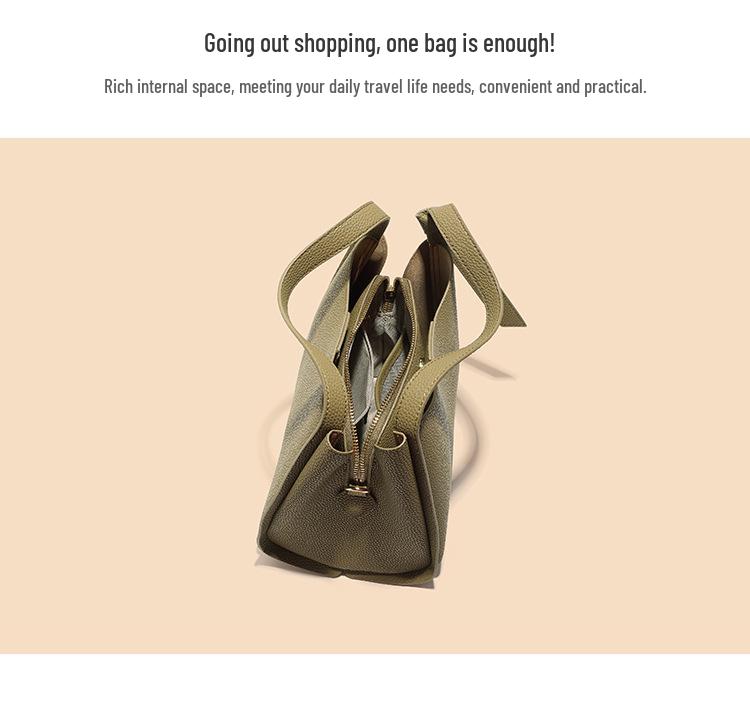Borsa a secchiello da donna 2025 in vera pelle di alta gamma - Stile a spalla e crossbody