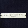 LUCIO VANOTTI Made In Italy Knit Long Jacket 2 Navy Blue Men's Used