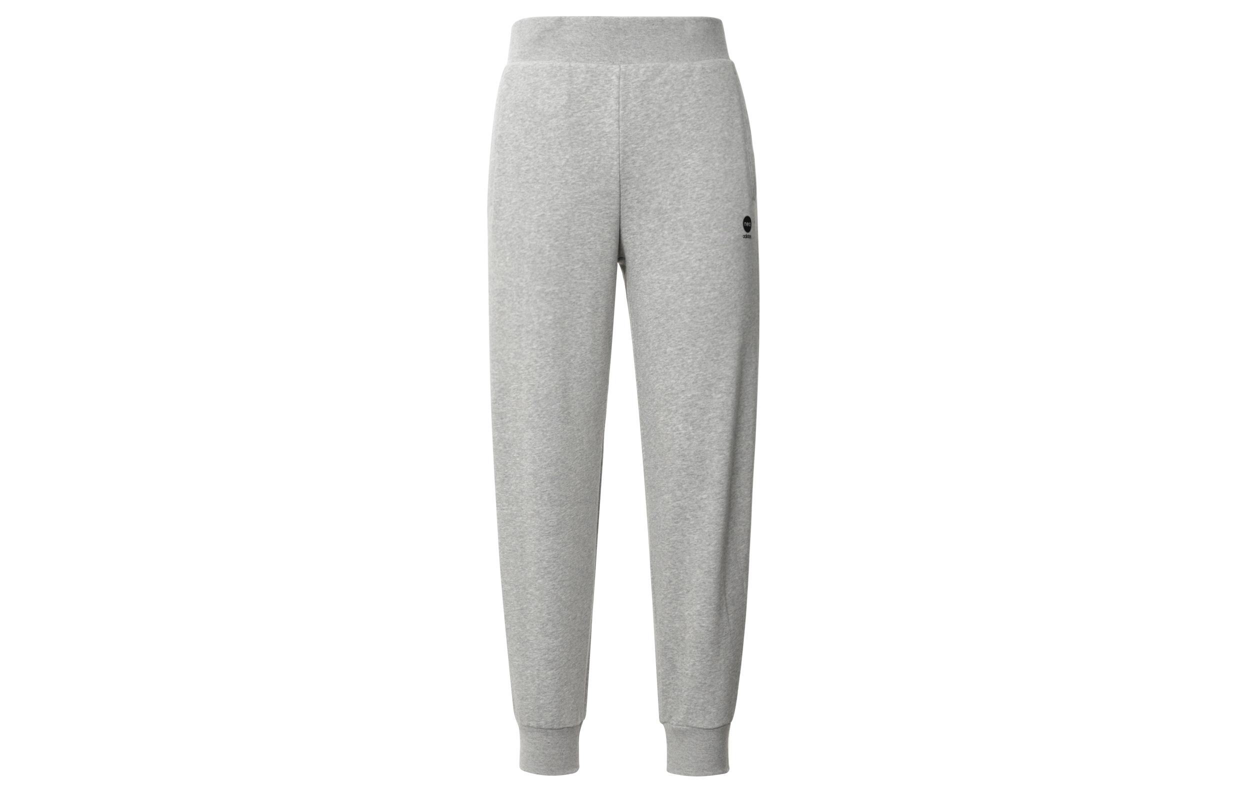 Adidas Neo Knitted Sweatpants Women s Gray Moderate Straight Fit Pants IA5010 L